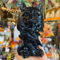 Ravenstone Crystals Obsidian Wolf "Cassius"