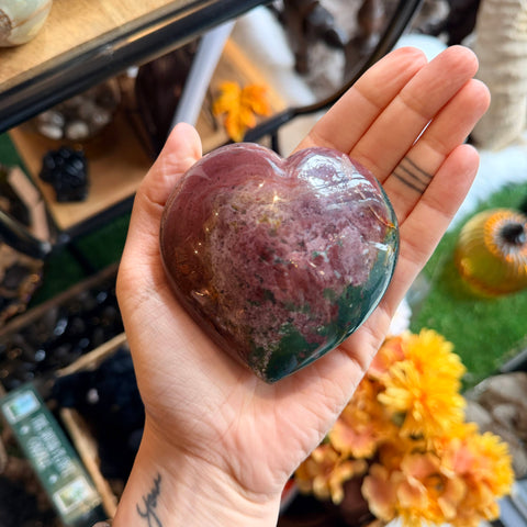 Ravenstone Crystals Ocean Jasper Heart "Robert"