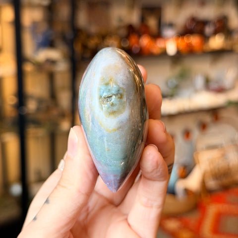 Ravenstone Crystals Ocean Jasper Heart "Zola"