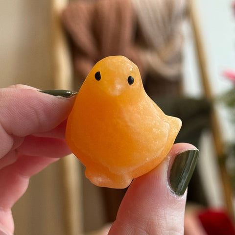 Ravenstone Crystals Orange Calcite Chick