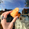 Ravenstone Crystals Orange Calcite Frog "Paula"