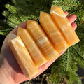 Ravenstone Crystals Orange Calcite Point