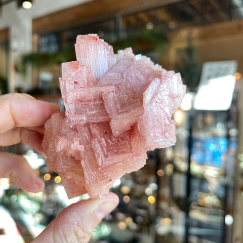 Ravenstone Crystals Pink Halite "Frenchie"