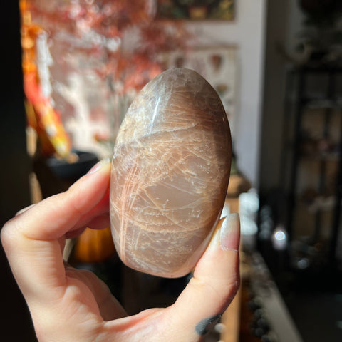 Ravenstone Crystals Pink Moonstone "James"