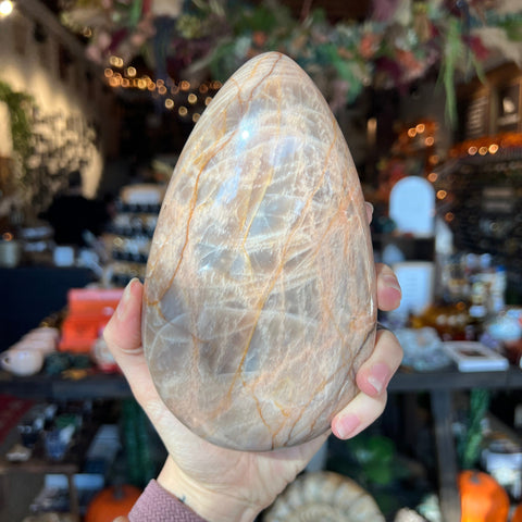 Ravenstone Crystals Pink Moonstone "May"