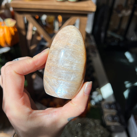 Ravenstone Crystals Pink Moonstone "Monica"