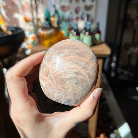 Ravenstone Crystals Pink Moonstone "Steven"