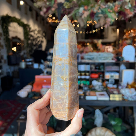 Ravenstone Crystals Pink Moonstone "Theo"