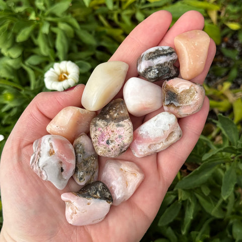 Ravenstone Crystals Pink Opal Tumble