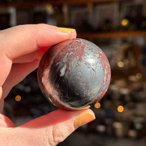 Ravenstone Crystals Red Jasper | Hematite "Lenny"