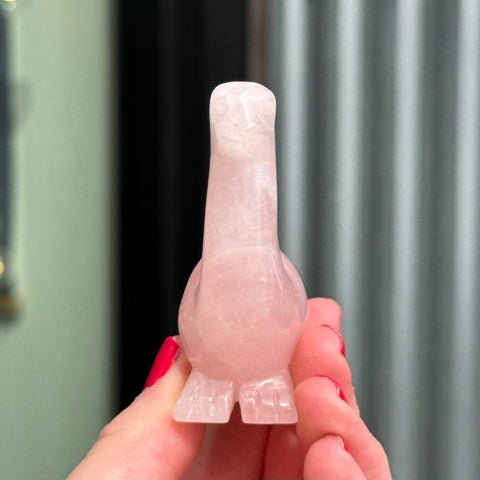 Ravenstone Crystals Rose Quartz Dinosaur "Chase"
