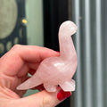 Ravenstone Crystals Rose Quartz Dinosaur "Chase"