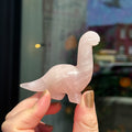 Ravenstone Crystals Rose Quartz Dinosaur "Mattie"
