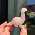 Ravenstone Crystals Rose Quartz Dinosaur "Paisley"