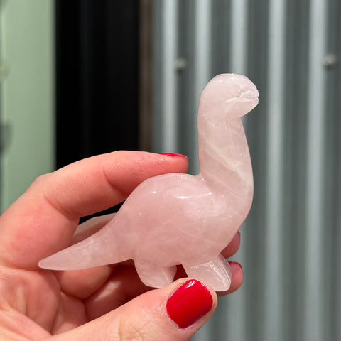 Rose Quartz Dinosaur "Summer" Ravenstone Rose Quartz Dinosaur "Summer" Ravenstone