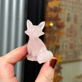 Ravenstone Crystals Rose Quartz Fox "Amber"