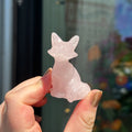 Ravenstone Crystals Rose Quartz Fox "Eliza"