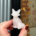 Ravenstone Crystals Rose Quartz Fox "Elizabeth"