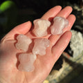 Ravenstone Crystals Rose Quartz Frog