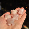 Ravenstone Crystals Rose Quartz Frog