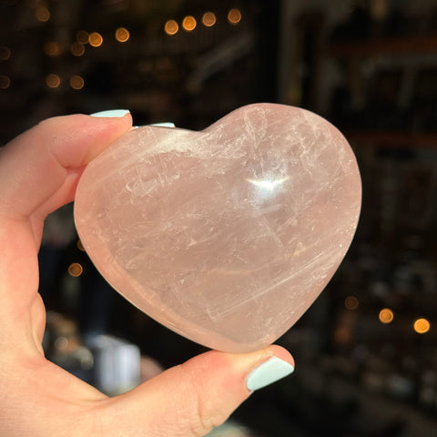 Ravenstone Crystals Rose Quartz Heart "Cora"