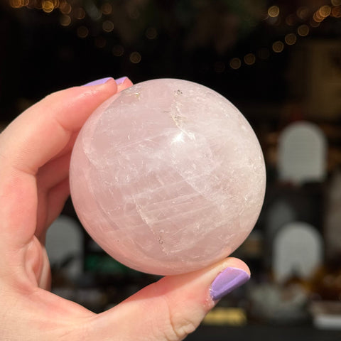 Ravenstone Crystals Rose Quartz Sphere "Jack"