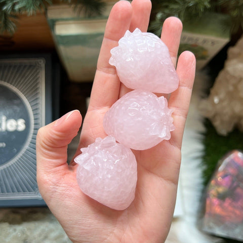 Ravenstone Crystals Rose Quartz Strawberry