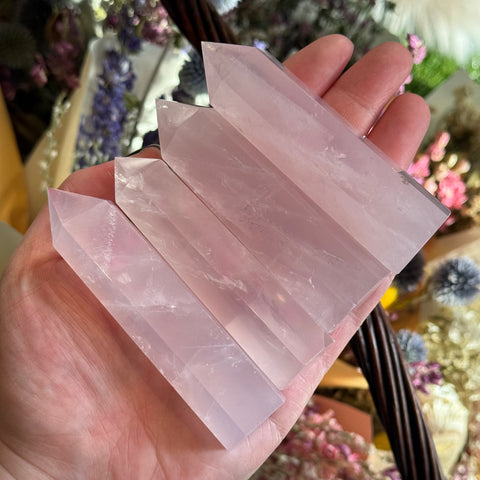 Ravenstone Crystals Rose Quartz Tower