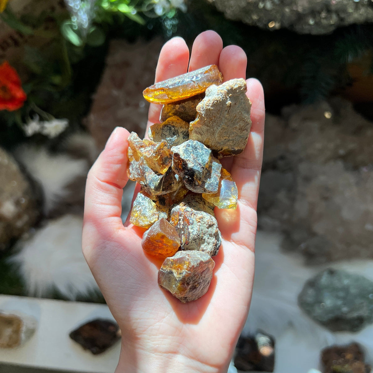 Ravenstone Crystals Rough Amber Piece