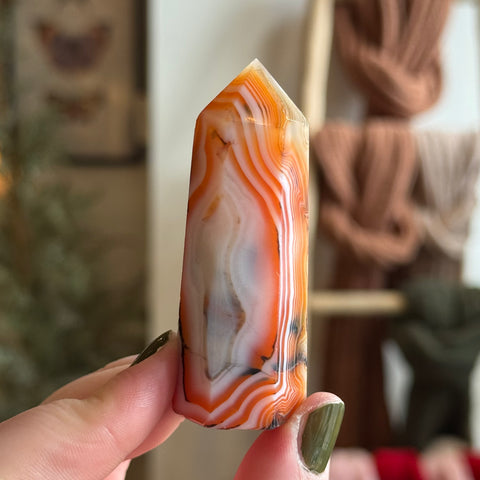 Ravenstone Crystals Sardonyx Point "Micah"