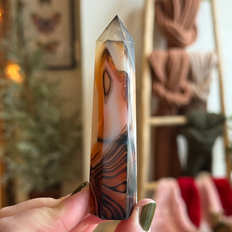 Ravenstone Crystals Sardonyx Point "Oakley"