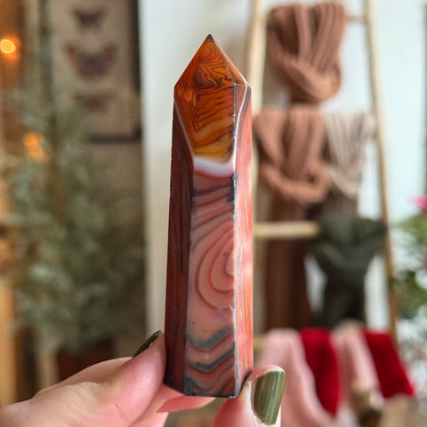 Ravenstone Crystals Sardonyx Point "Sandy"