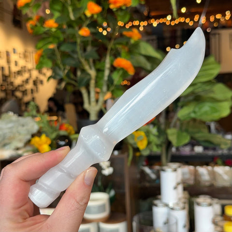 Ravenstone Crystals Selenite Dagger