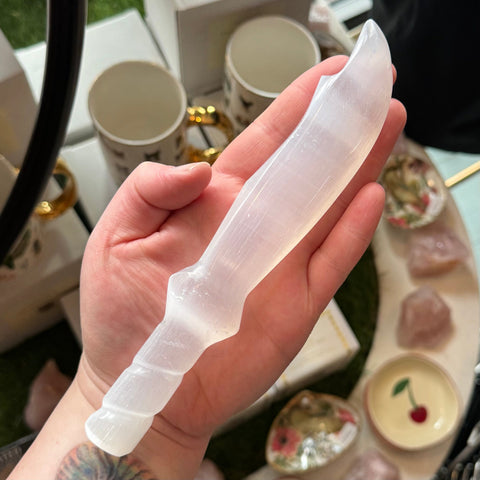 Ravenstone Crystals Selenite Dagger