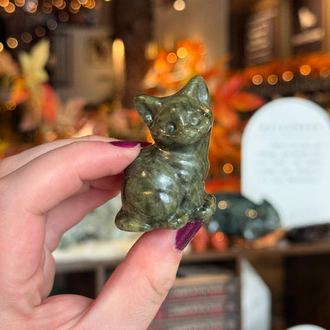Ravenstone Crystals Serpentine Cat