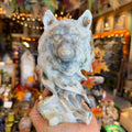 Ravenstone Crystals Serpentine Wolf "Keira"