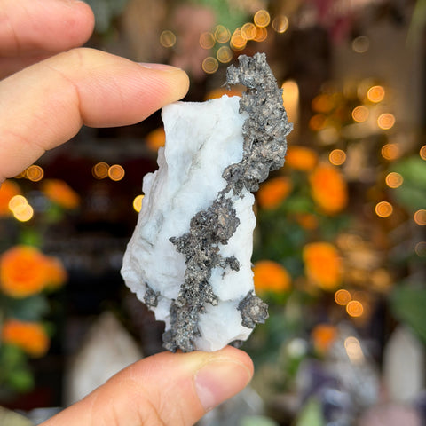 Ravenstone Crystals Silver in Calcite "Orion"