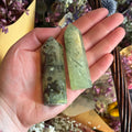 Ravenstone Crystals Size 1 Prehnite Point