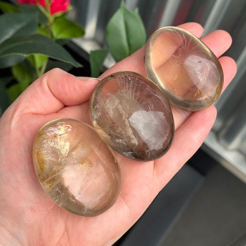 Ravenstone Crystals Size 1 Smoky Quartz Palm Stone