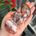Ravenstone Crystals Size 2 Fire Quartz Palm Stone