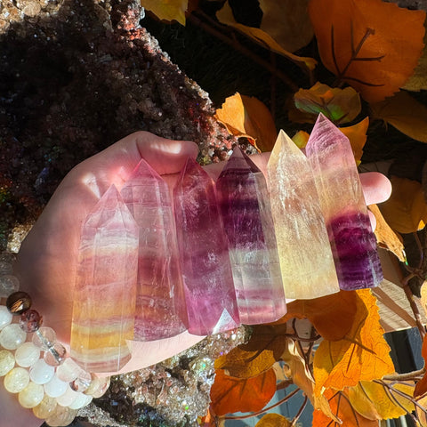 Ravenstone Crystals Size 2 Fluorite Point