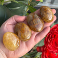 Ravenstone Crystals Size 2 Golden Healer Quartz Palm Stone