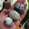 Ravenstone Crystals Size 2 Rainbow Moonstone Palm Stone