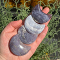Ravenstone Crystals Size 2 Violet Agate Moon