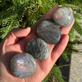 Ravenstone Crystals Size 3 Sunset Labradorite Palm Stone
