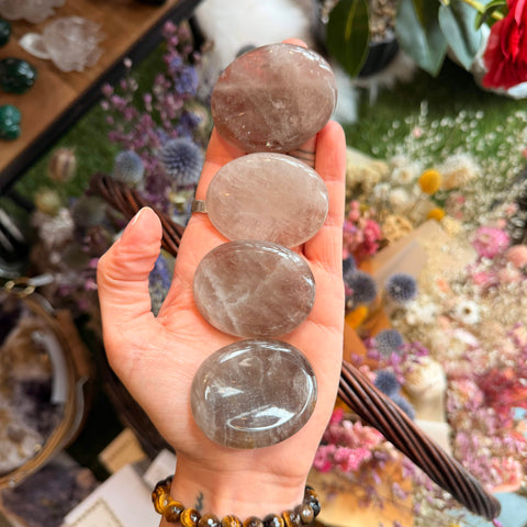 Ravenstone Crystals Smoky Quartz Worry Stone | Thumb Stone