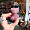 Ravenstone Crystals Strawberry Quartz Teddy Bear "Tessa"