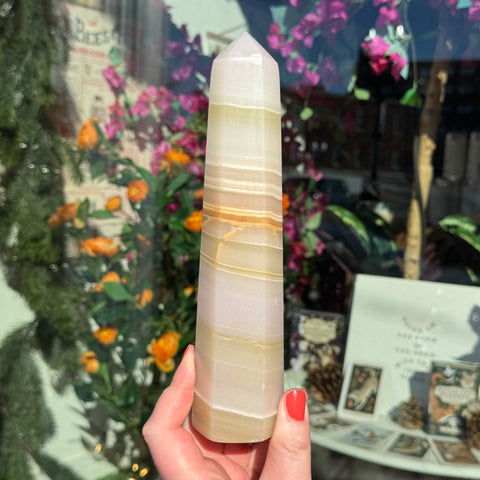 Ravenstone Crystals Watermelon Calcite "Coco"