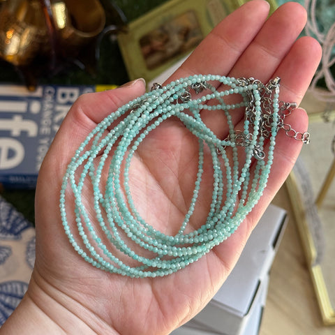 Ravenstone Crystals Amazonite Anklet