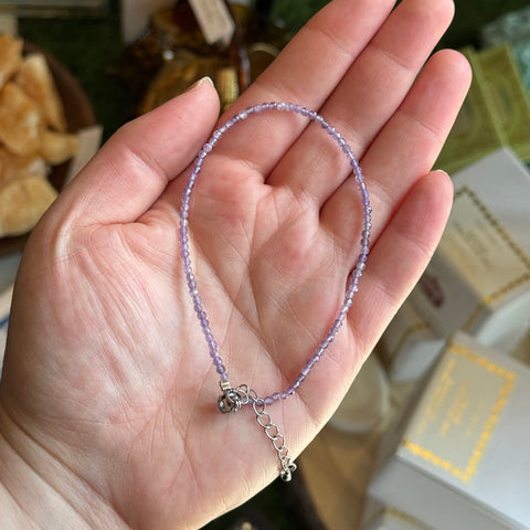 Ravenstone Crystals Amethyst Anklet